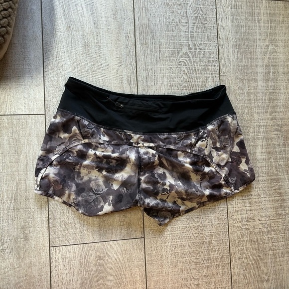 Lululemon Athletica Black and Gray Athletic Shorts - Picture 2 of 3